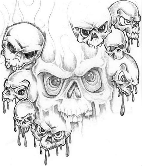 evil tattoo skulls|evil skull tattoo art drawings.